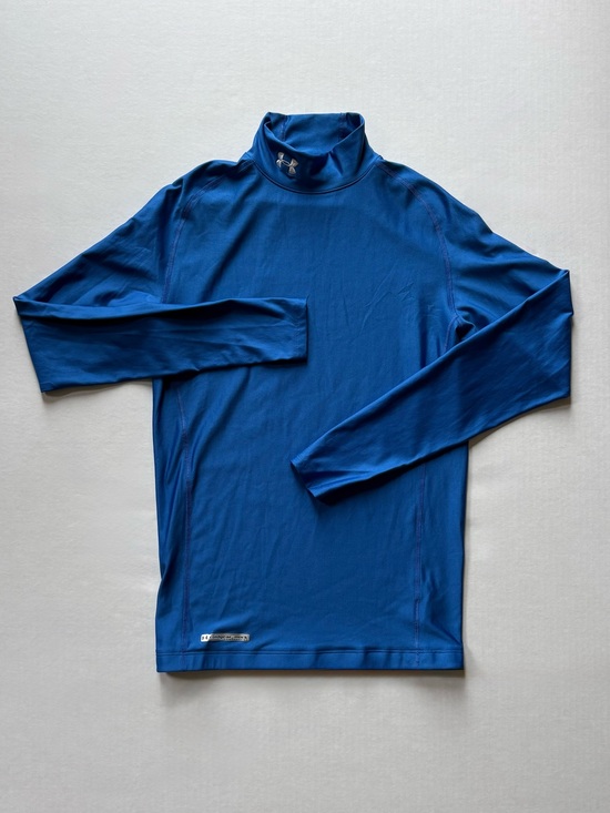 Under Armour Other - Under Armour Coldgear Compression Long Sleeve Shirt Mens Mock Neck Large Blue